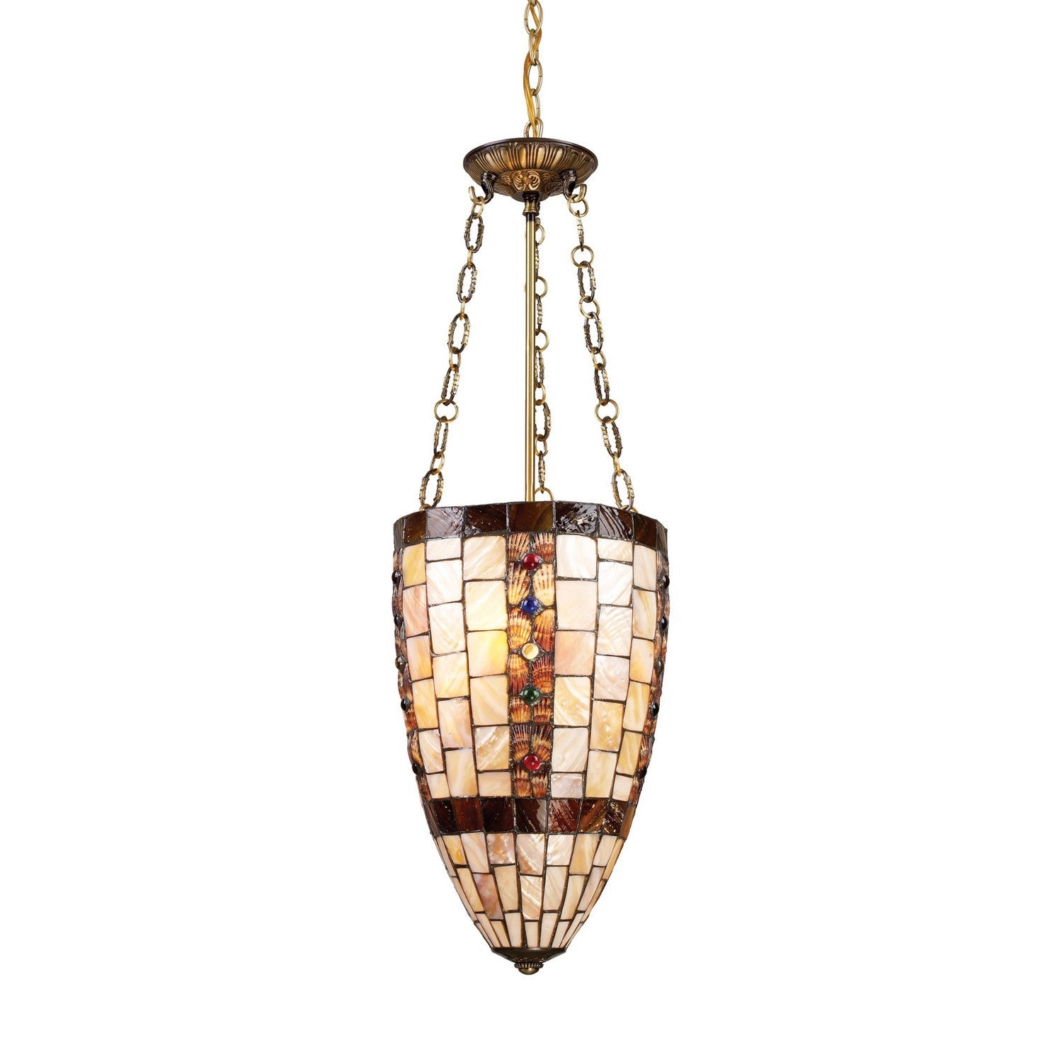 ELK Home - 63000-3 - Three Light Pendant - Hastings - Antique Brass