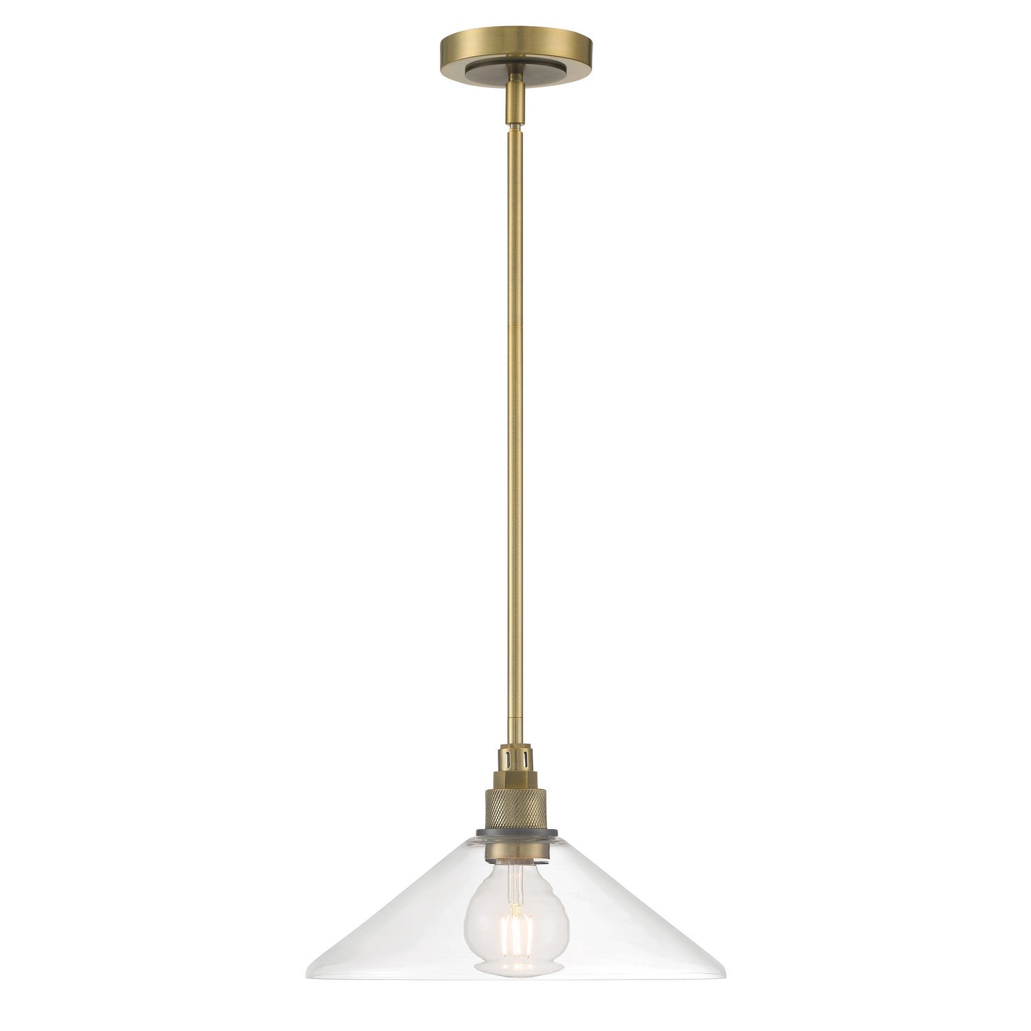 ELK Home - 6331-ANOB-CL - One Light Pendant - Charis - Antique Brass