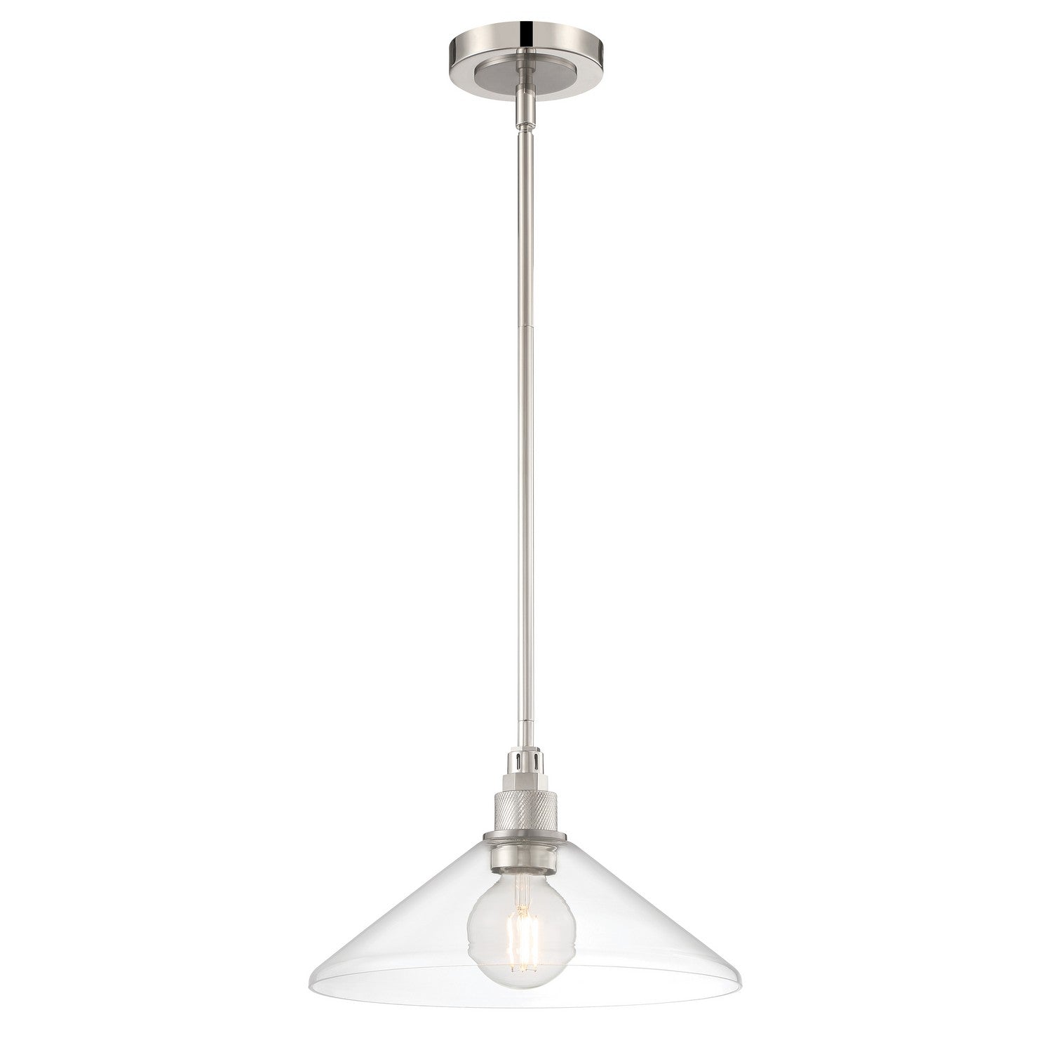 ELK Home - 6331-PNBN-CL - One Light Pendant - Charis - Polished Nickel