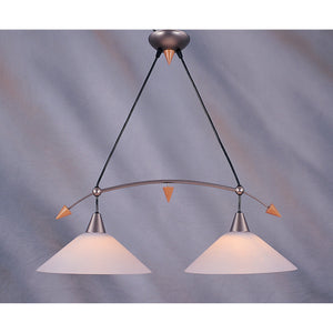 ELK Home - 6452/2 - Two Light Island Pendant - Comet - Brown