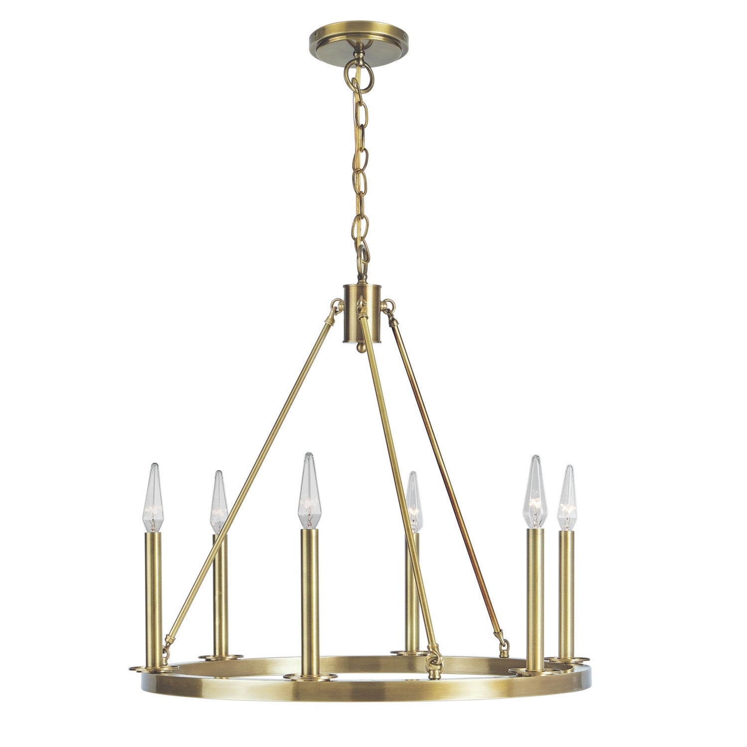 ELK Home - 6525-AG-NG - Six Light Chandelier - Martin - Bronze