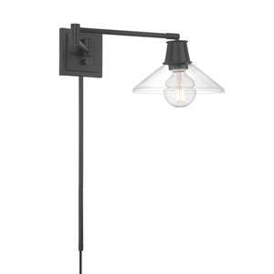 ELK Home - 6661-MB-CL - One Light Wall Sconce - Dillon - Matte Black