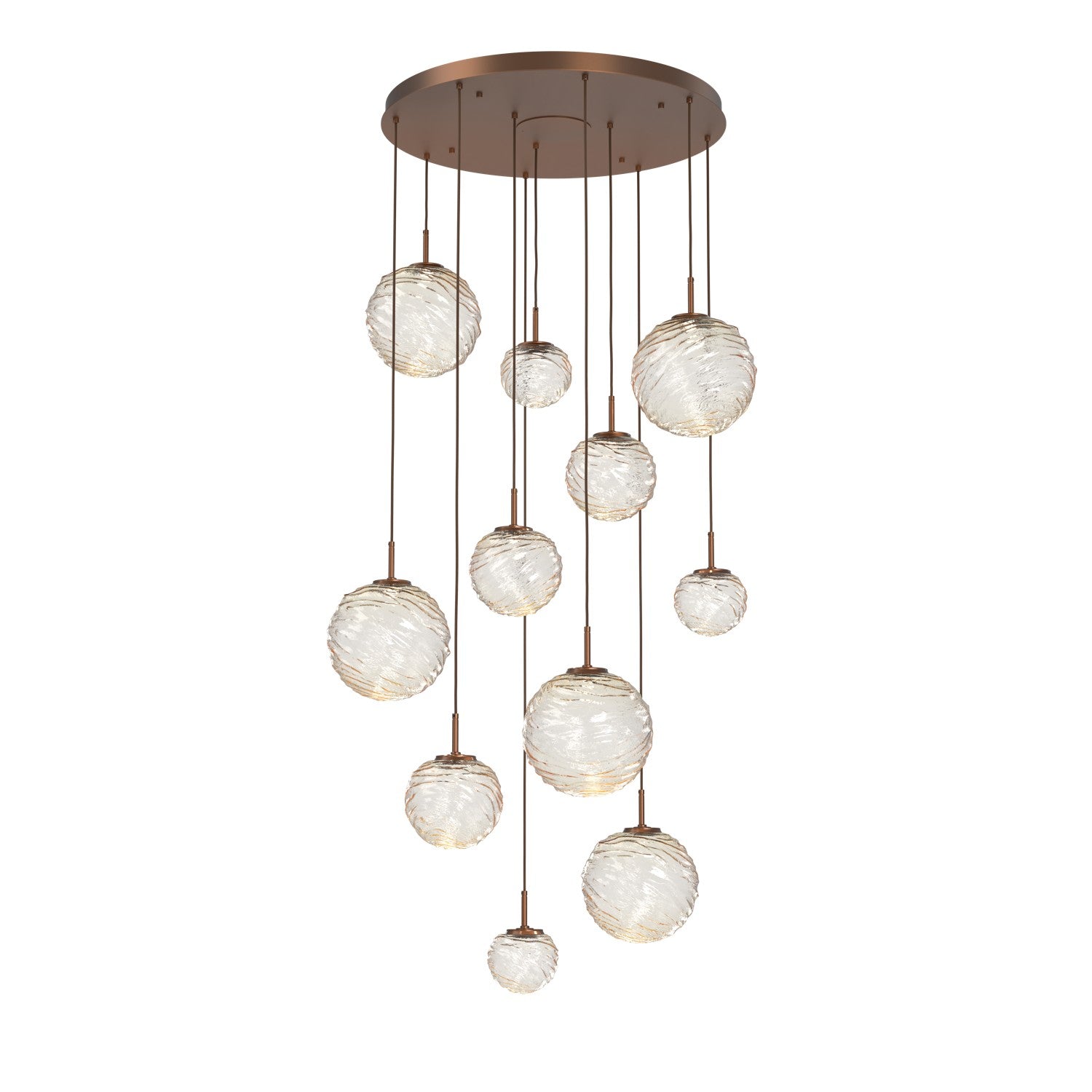 Hammerton Studio - CHB0092-11-BB-A-C01-L3 - LED Pendant - Gaia - Burnished Bronze