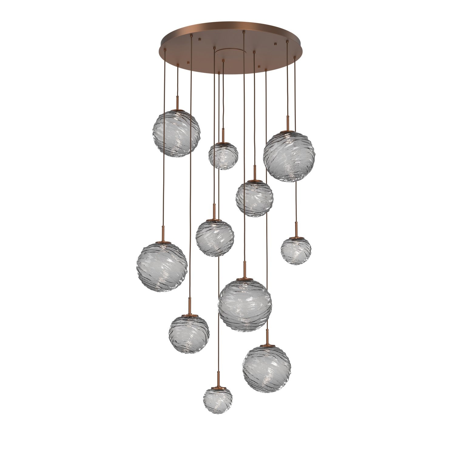 Hammerton Studio - CHB0092-11-BB-S-C01-L3 - LED Pendant - Gaia - Burnished Bronze