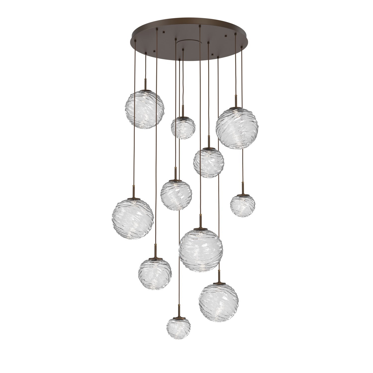 Hammerton Studio - CHB0092-11-FB-C-C01-L1 - LED Pendant - Gaia - Flat Bronze