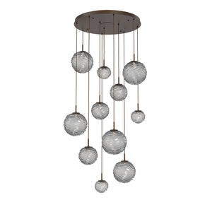 Hammerton Studio - CHB0092-11-FB-S-C01-L3 - LED Pendant - Gaia - Flat Bronze