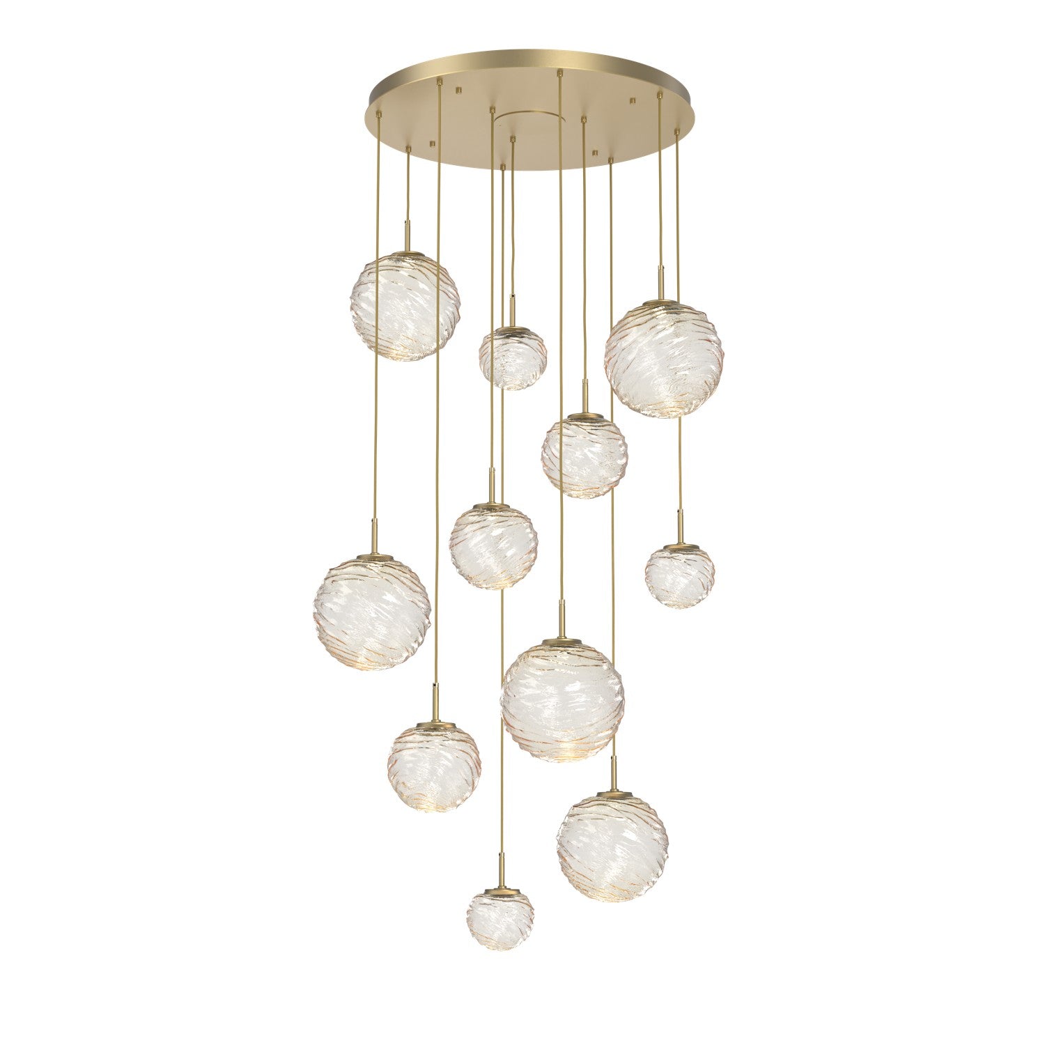 Hammerton Studio - CHB0092-11-GB-A-C01-L3 - LED Pendant - Gaia - Gilded Brass
