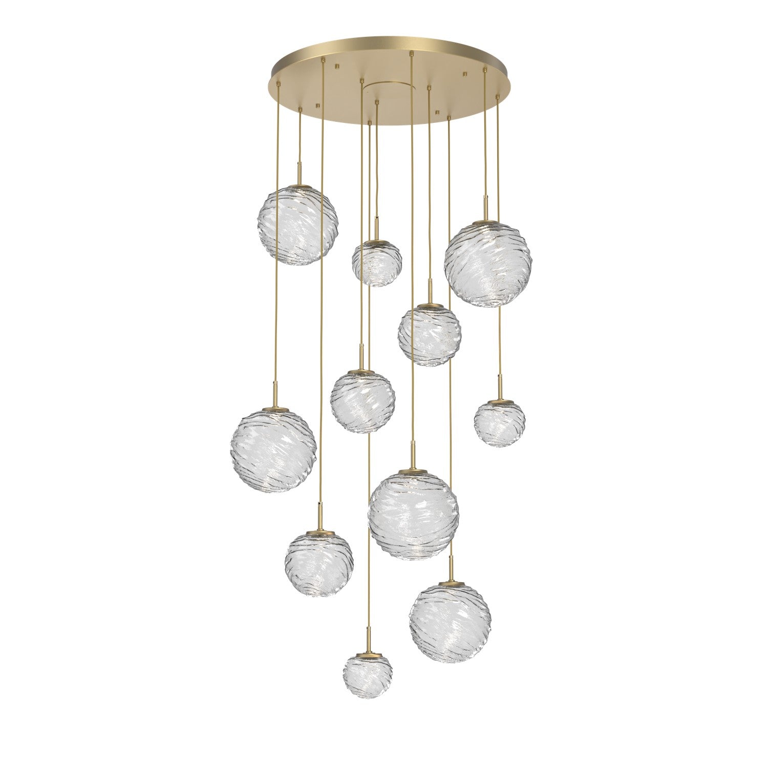 Hammerton Studio - CHB0092-11-GB-C-C01-L1 - LED Pendant - Gaia - Gilded Brass