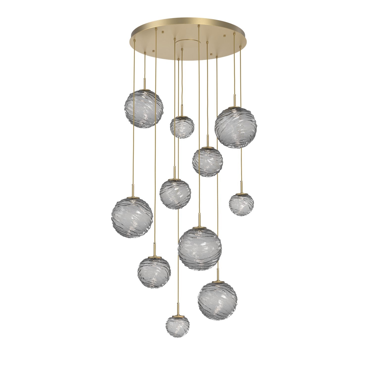 Hammerton Studio - CHB0092-11-GB-S-C01-L1 - LED Pendant - Gaia - Gilded Brass