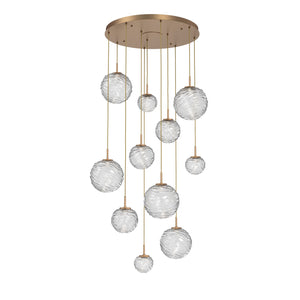 Hammerton Studio - CHB0092-11-NB-C-C01-L3 - LED Pendant - Gaia - Novel Brass