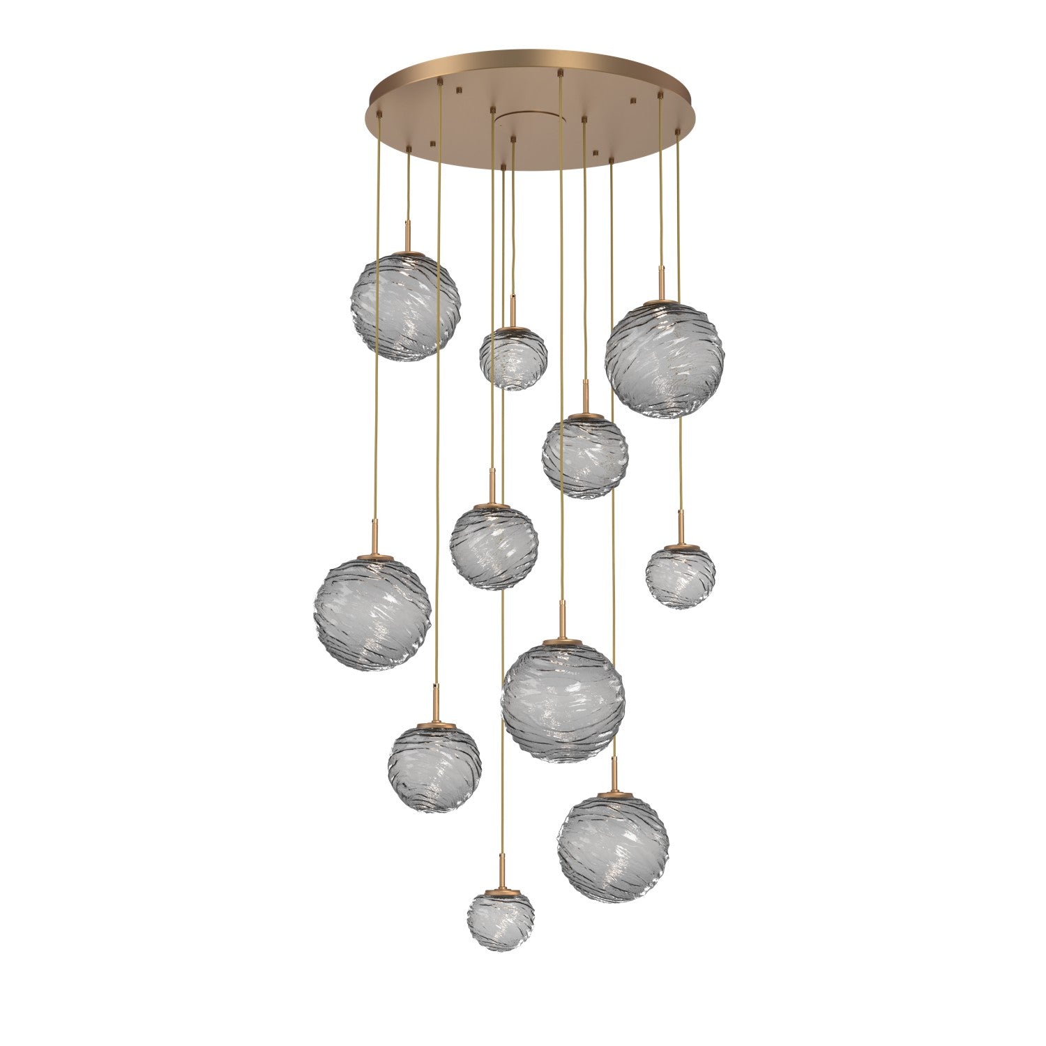 Hammerton Studio - CHB0092-11-NB-S-C01-L3 - LED Pendant - Gaia - Novel Brass
