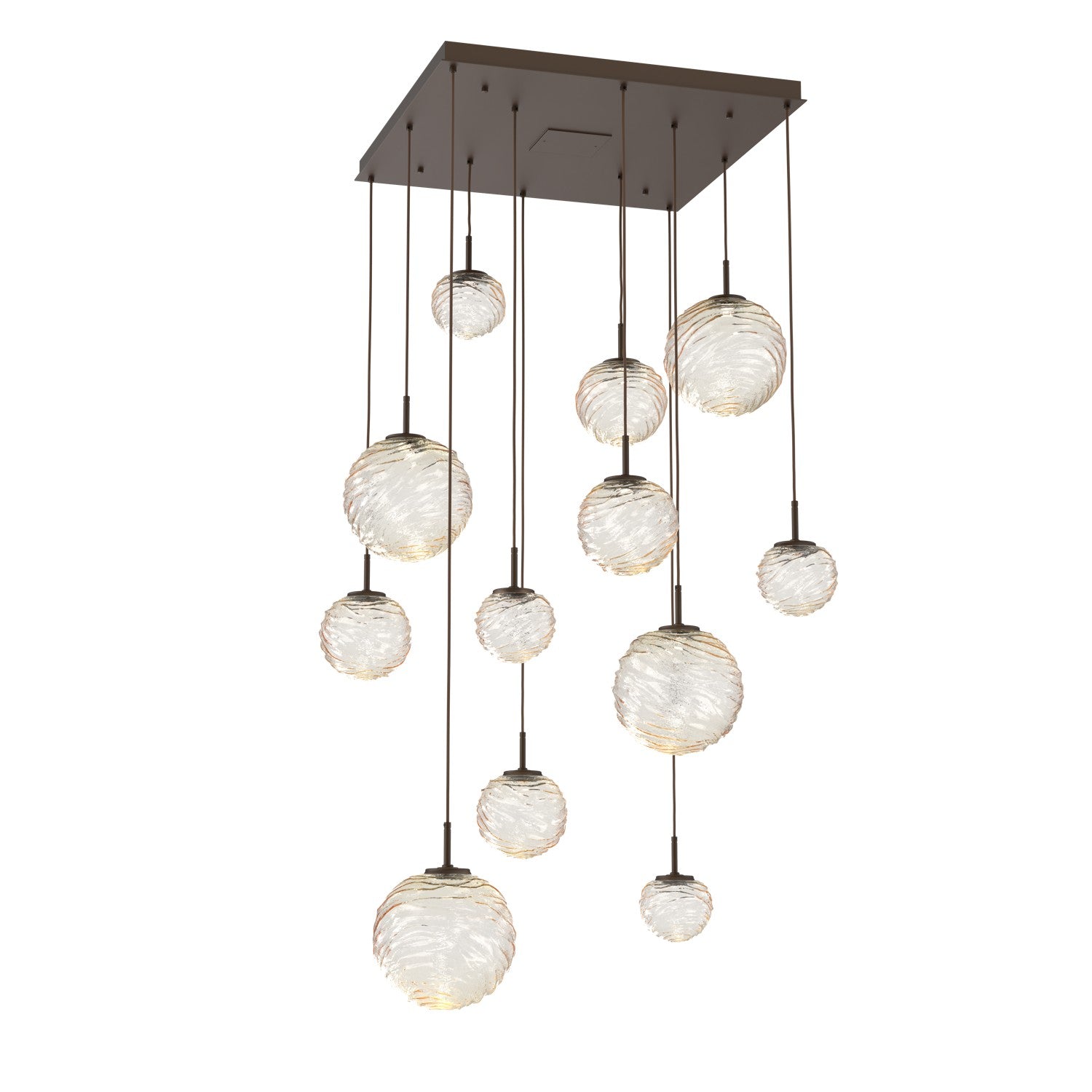 Hammerton Studio - CHB0092-12-FB-A-C01-L1 - LED Pendant - Gaia - Flat Bronze
