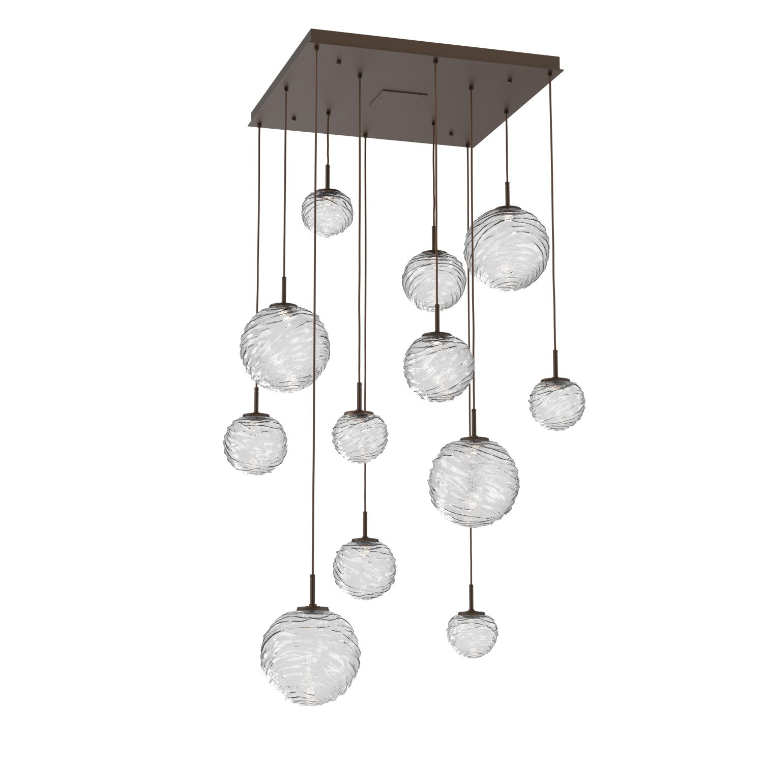 Hammerton Studio - CHB0092-12-FB-C-C01-L3 - LED Pendant - Gaia - Flat Bronze