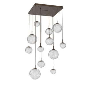 Hammerton Studio - CHB0092-12-FB-C-C01-L3 - LED Pendant - Gaia - Flat Bronze