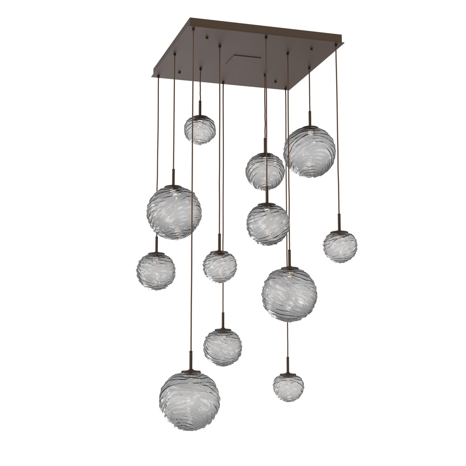 Hammerton Studio - CHB0092-12-FB-S-C01-L1 - LED Pendant - Gaia - Flat Bronze