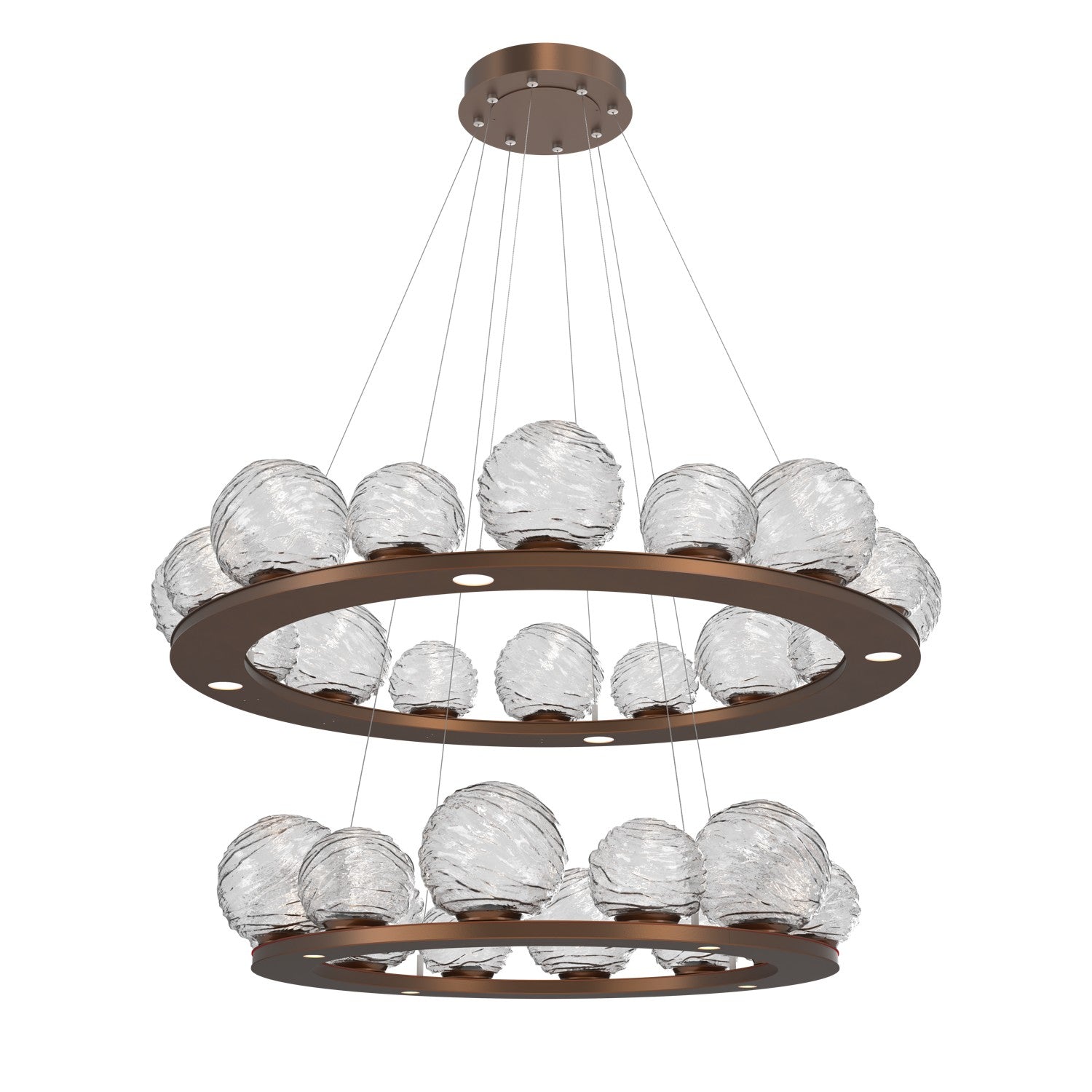 Hammerton Studio - CHB0092-2B-BB-C-CA1-L3 - LED Pendant - Gaia - Burnished Bronze