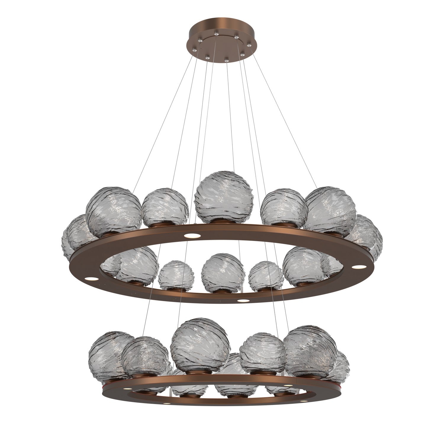Hammerton Studio - CHB0092-2B-BB-S-CA1-L3 - LED Pendant - Gaia - Burnished Bronze