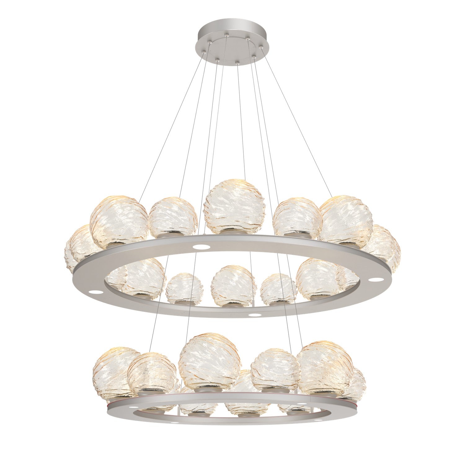 Hammerton Studio - CHB0092-2B-BS-A-CA1-L1 - LED Pendant - Gaia - Beige Silver