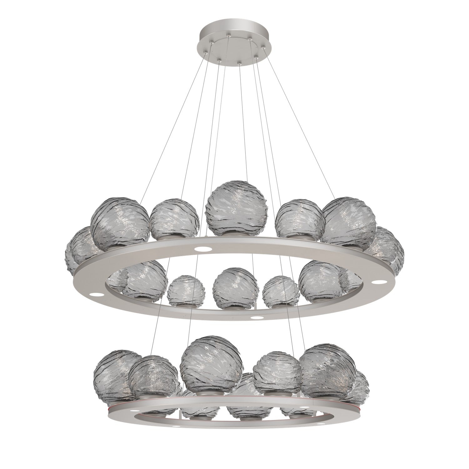 Hammerton Studio - CHB0092-2B-BS-S-CA1-L3 - LED Pendant - Gaia - Beige Silver