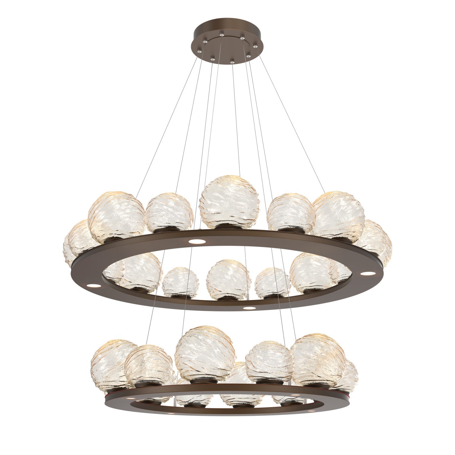 Hammerton Studio - CHB0092-2B-FB-A-CA1-L1 - LED Pendant - Gaia - Flat Bronze