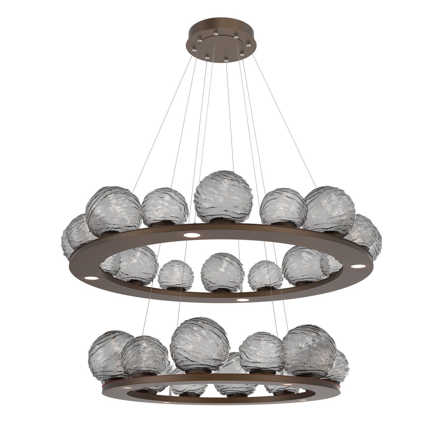 Hammerton Studio - CHB0092-2B-FB-S-CA1-L3 - LED Pendant - Gaia - Flat Bronze