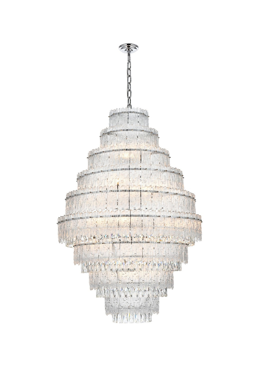 Elegant Lighting - 1780D36C - 27 Light Chandelier - Emilia - Chrome And Clear