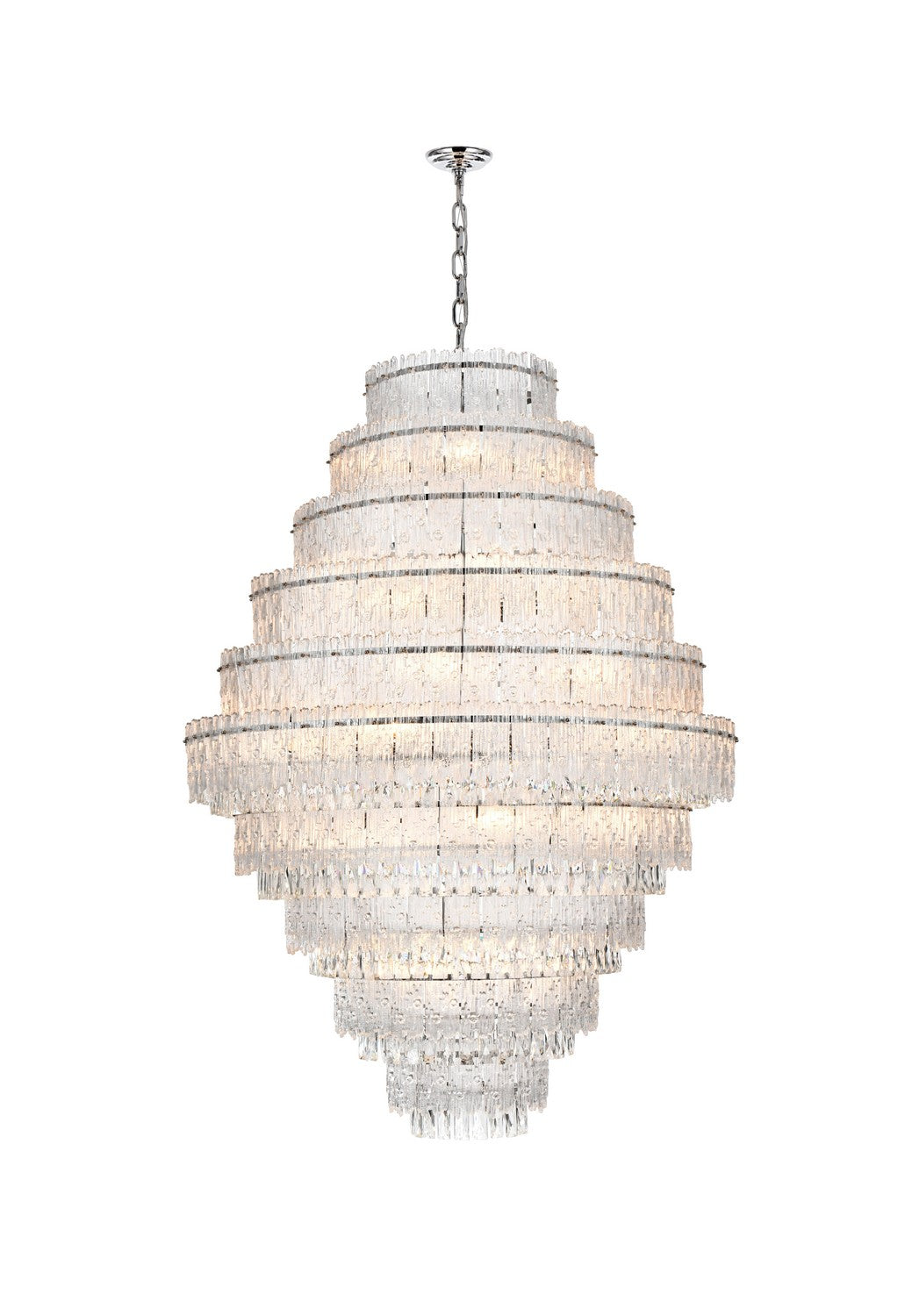 Elegant Lighting - 1780D42C - 33 Light Chandelier - Emilia - Chrome And Clear