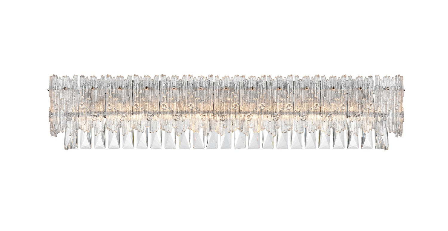 Elegant Lighting - 1780W35C - Eight Light Wall Sconce - Emilia - Chrome and Clear