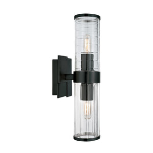 ELK Home - 8149-MB-CL - Two Light Wall Sconce - Stripe - Matte Black