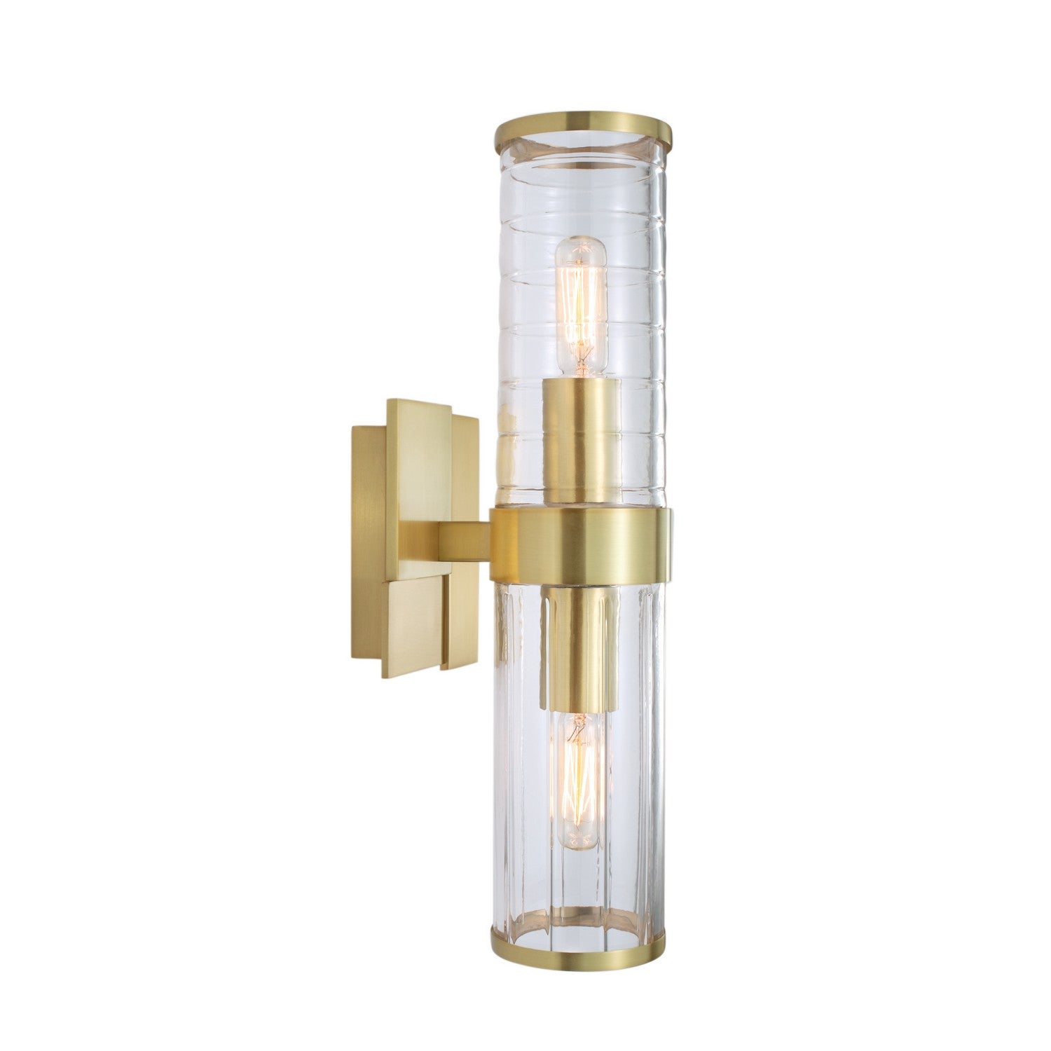 ELK Home - 8149-SB-CL - Two Light Wall Sconce - Stripe - Satin Brass