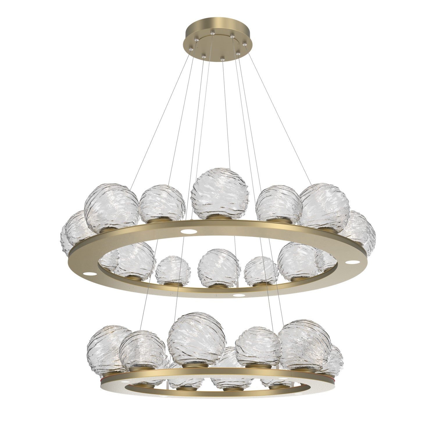 Hammerton Studio - CHB0092-2B-GB-C-CA1-L3 - LED Pendant - Gaia - Gilded Brass
