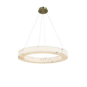 Justice Designs - FAL-8222-BRSS - LED Pendant - LumenAria - Brushed Brass