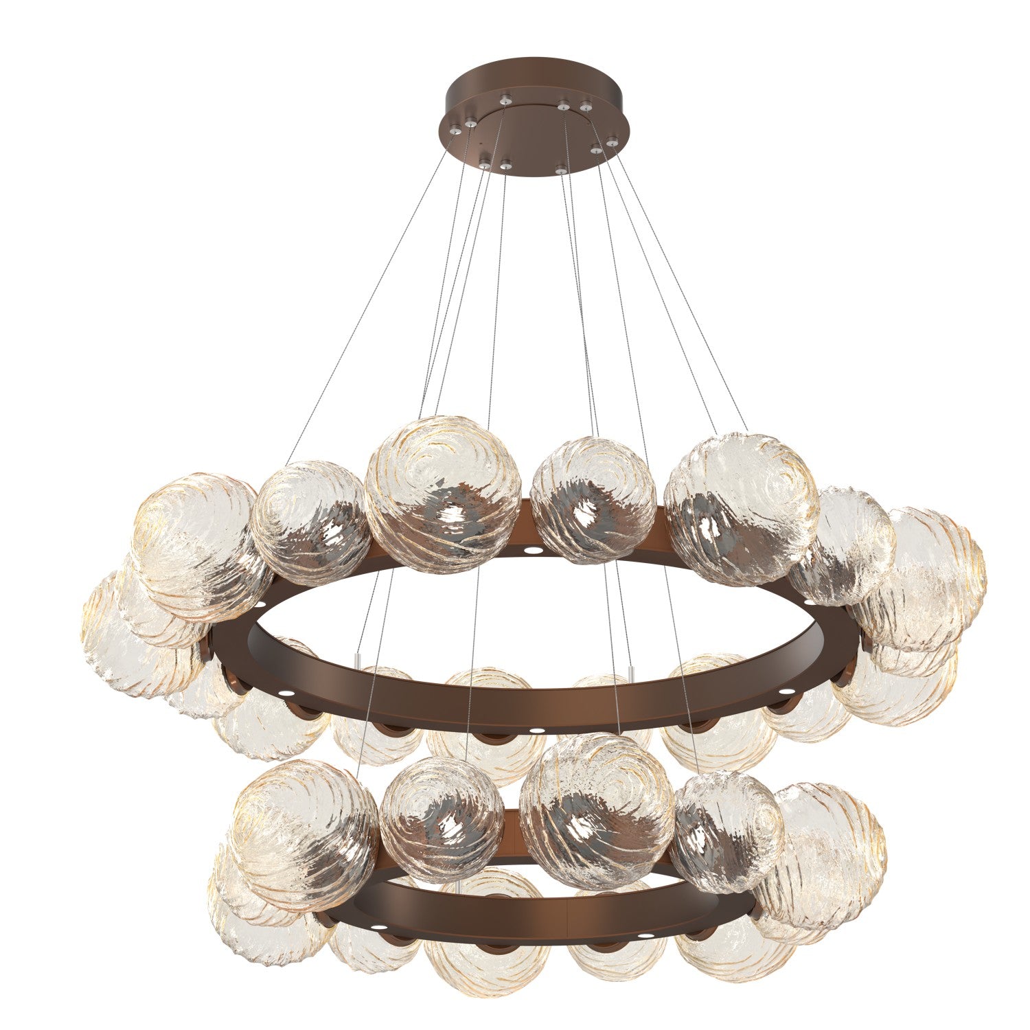 Hammerton Studio - CHB0092-2T-BB-A-CA1-L3 - LED Pendant - Gaia - Burnished Bronze