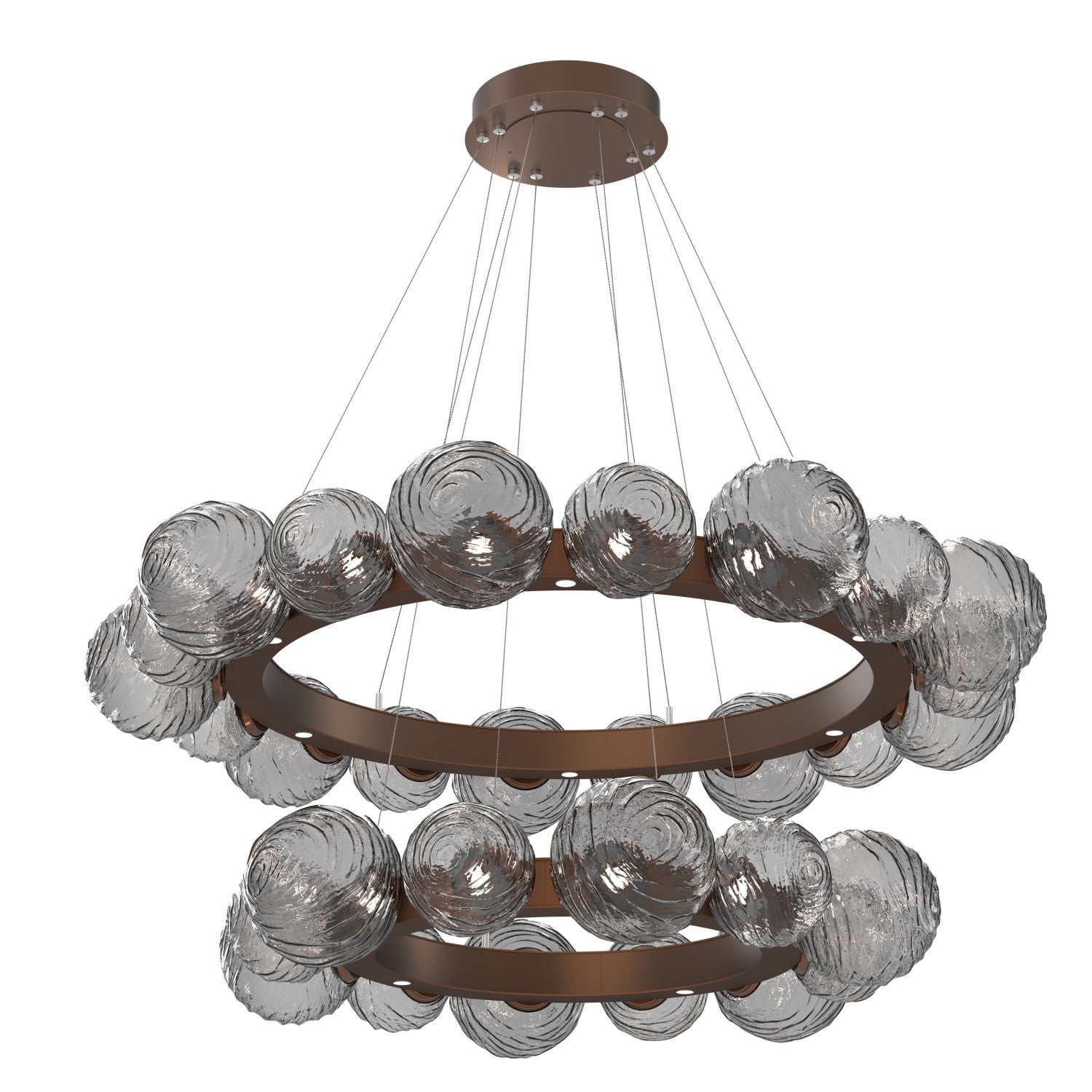 Hammerton Studio - CHB0092-2T-BB-S-CA1-L1 - LED Pendant - Gaia - Burnished Bronze