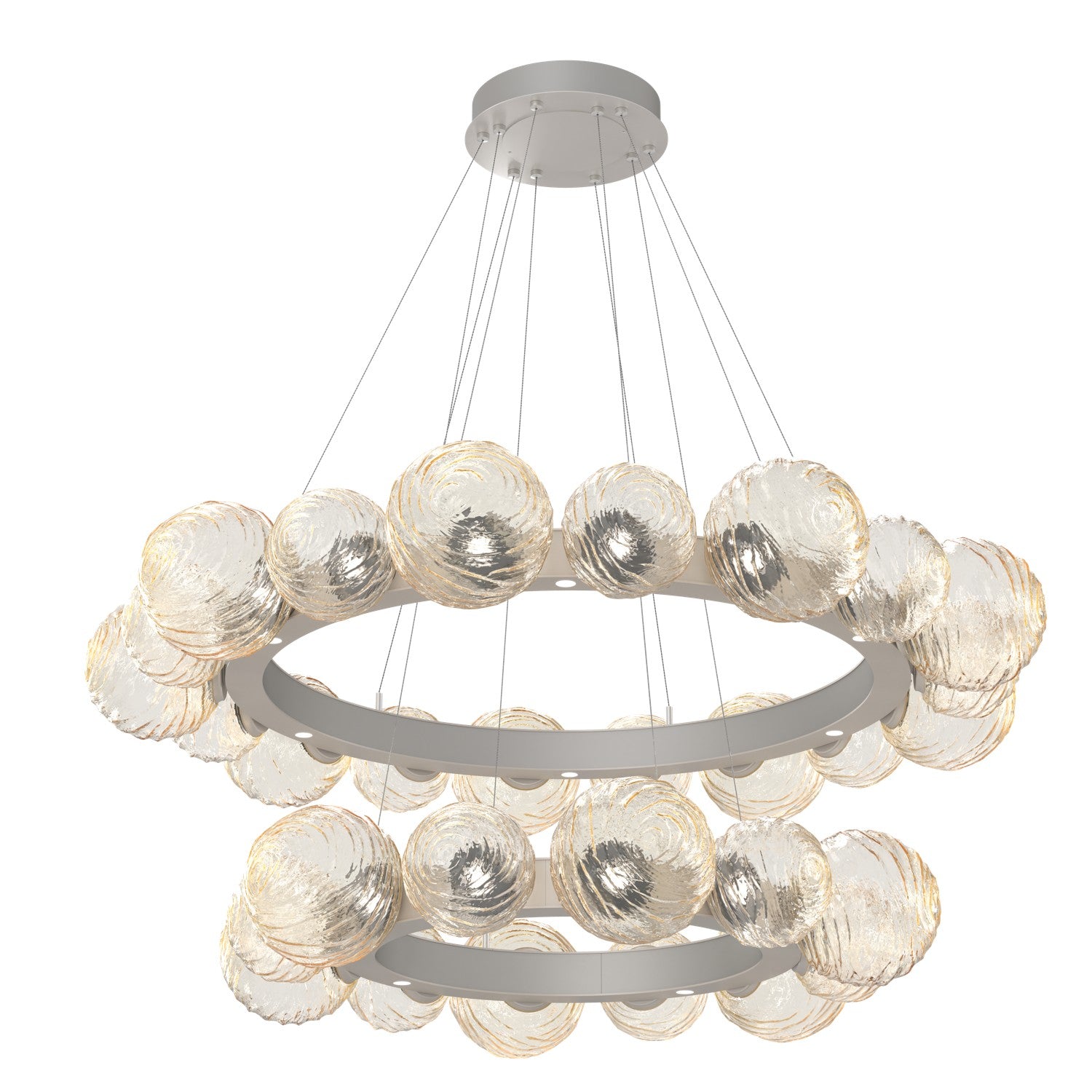 Hammerton Studio - CHB0092-2T-BS-A-CA1-L1 - LED Pendant - Gaia - Beige Silver