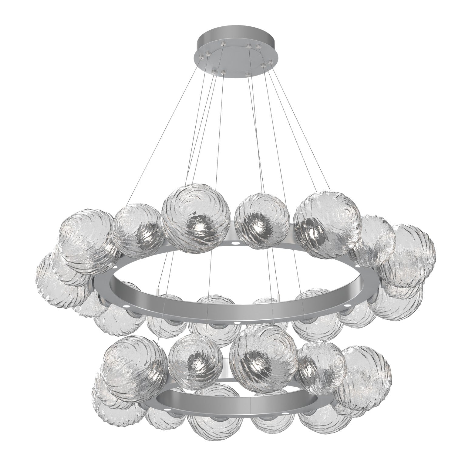 Hammerton Studio - CHB0092-2T-CS-C-CA1-L3 - LED Pendant - Gaia - Classic Silver