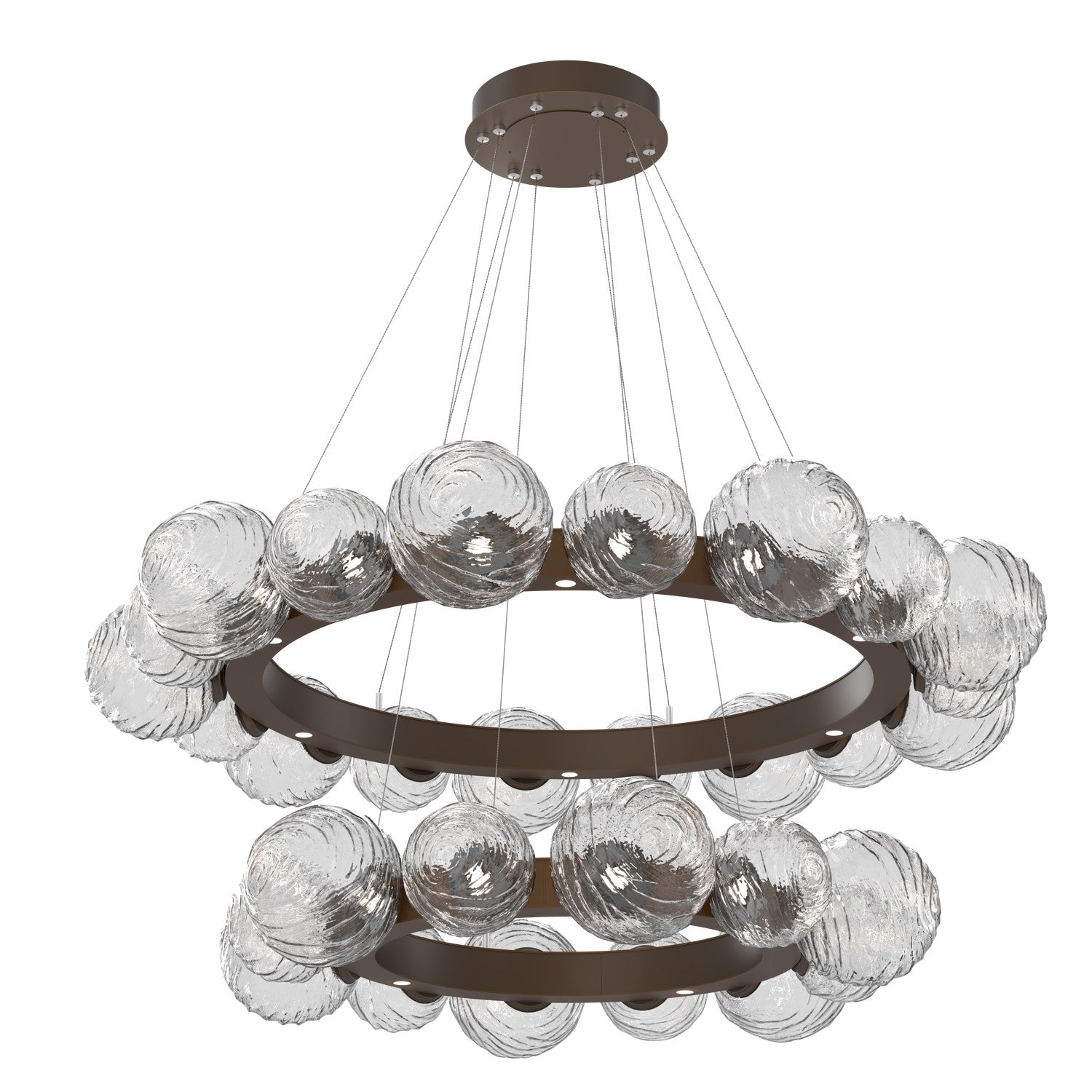 Hammerton Studio - CHB0092-2T-FB-C-CA1-L3 - LED Pendant - Gaia - Flat Bronze