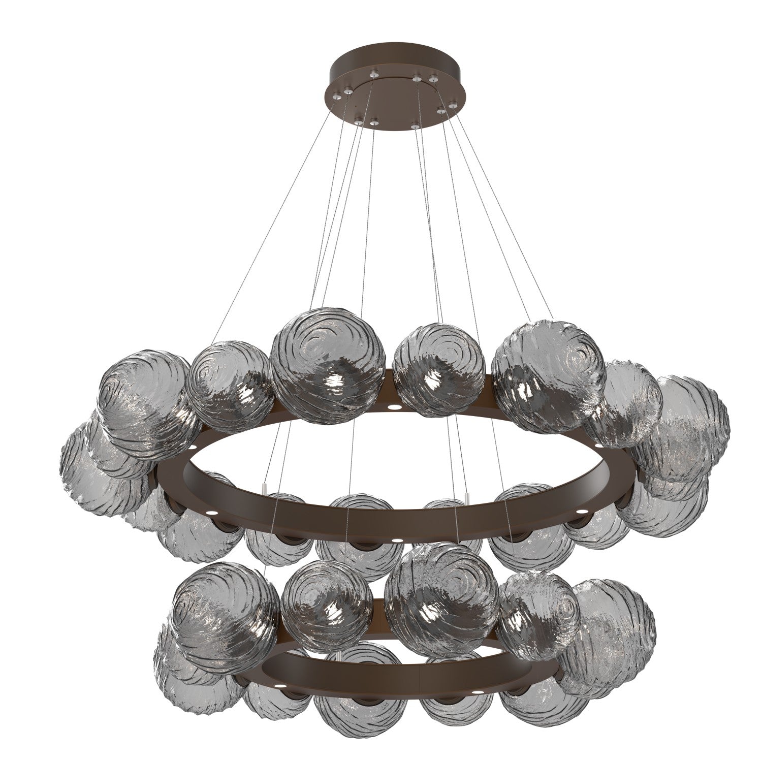 Hammerton Studio - CHB0092-2T-FB-S-CA1-L1 - LED Pendant - Gaia - Flat Bronze