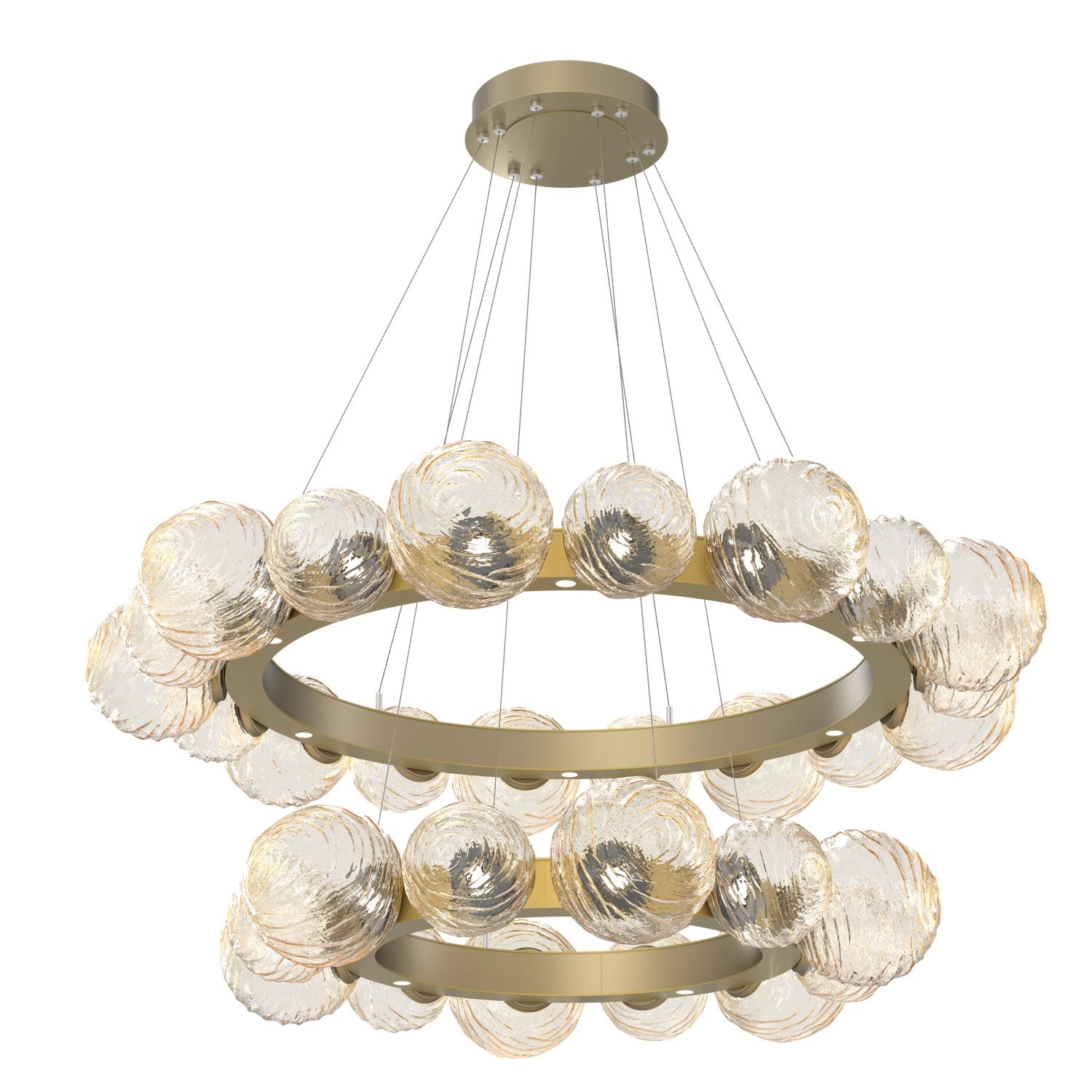 Hammerton Studio - CHB0092-2T-GB-A-CA1-L3 - LED Pendant - Gaia - Gilded Brass