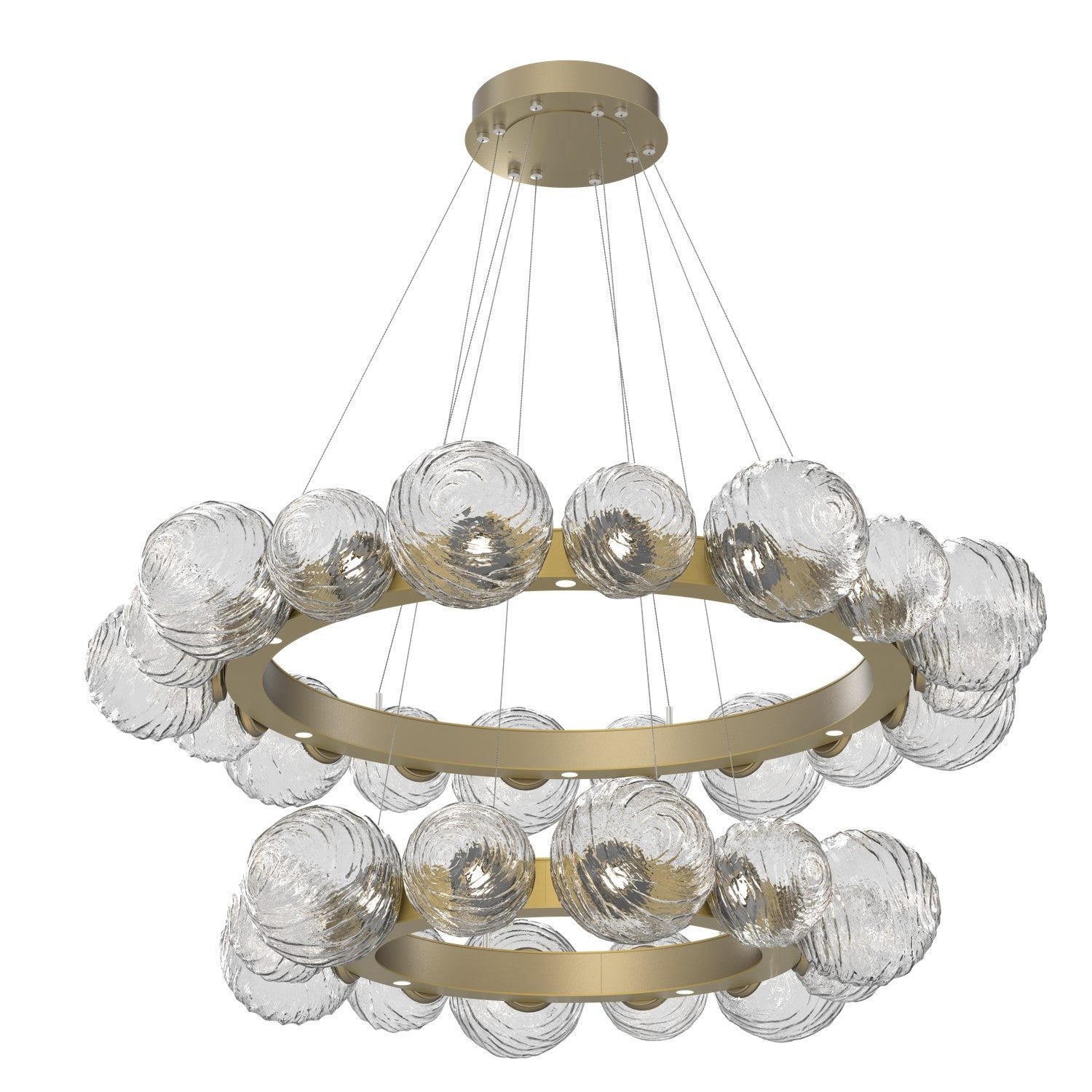 Hammerton Studio - CHB0092-2T-GB-C-CA1-L1 - LED Pendant - Gaia - Gilded Brass