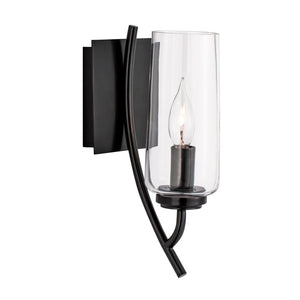 ELK Home - 8153-ADB-CL - One Light Wall Sconce - Tulip - Acid Dipped Black