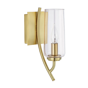 ELK Home - 8153-SB-CL - One Light Wall Sconce - Tulip - Satin Brass