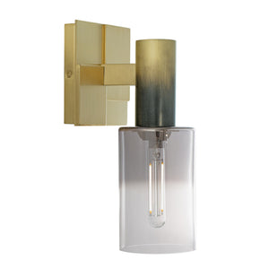 ELK Home - 8173-SBBK-CLGR - One Light Wall Sconce - Empire - Satin Brass