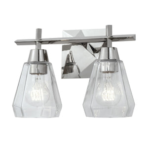 ELK Home - 8282-PN-CL - Two Light Vanity - Arctic Bath Series - Polished Nickel