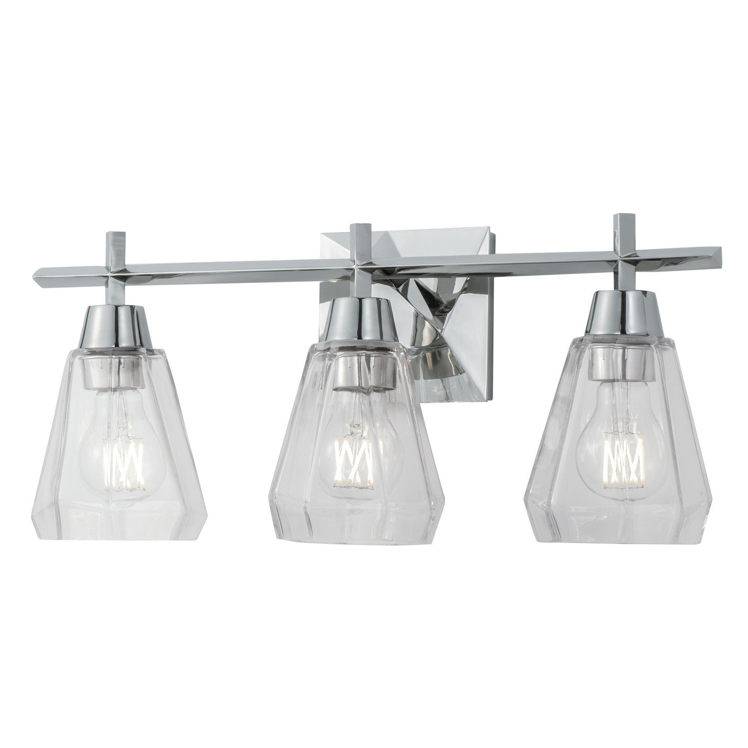 ELK Home - 8283-PN-CL - Three Light Vanity - Arctic Bath Series - Polished Nickel