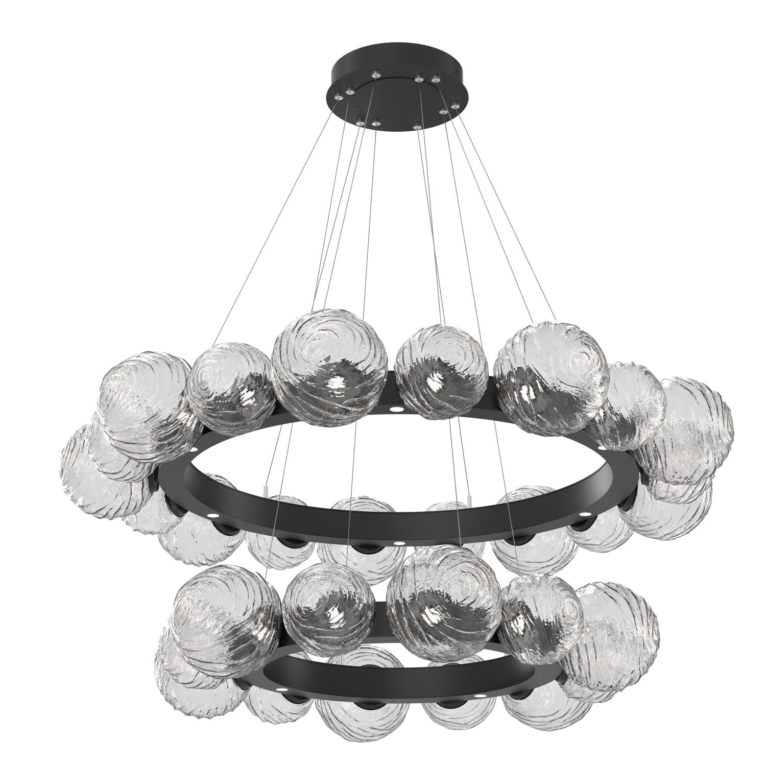 Hammerton Studio - CHB0092-2T-MB-C-CA1-L1 - LED Pendant - Gaia - Matte Black