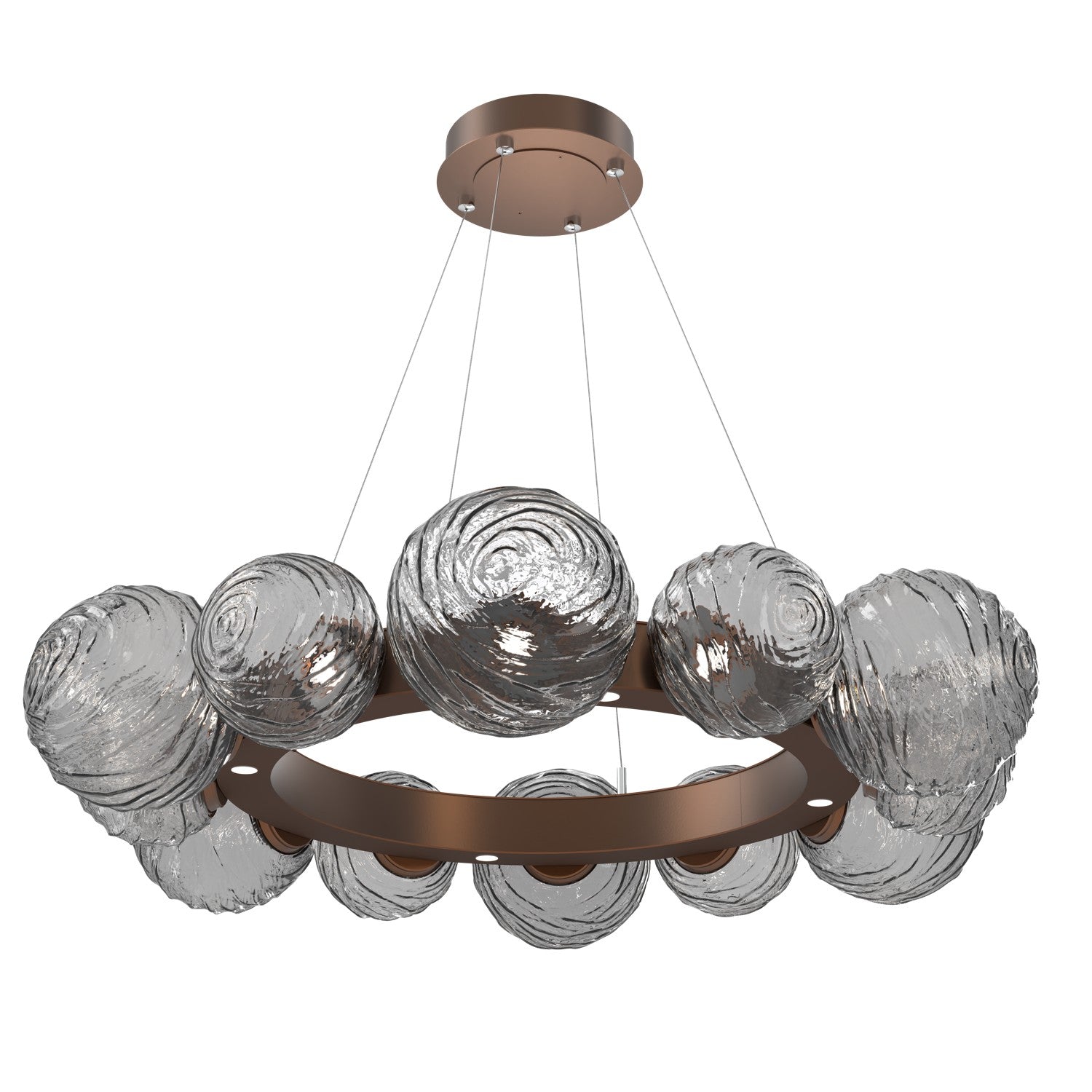 Hammerton Studio - CHB0092-39-BB-S-CA1-L3 - LED Pendant - Gaia - Burnished Bronze