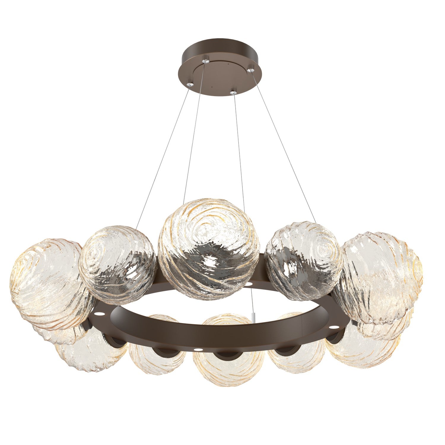 Hammerton Studio - CHB0092-39-FB-A-CA1-L1 - LED Pendant - Gaia - Flat Bronze