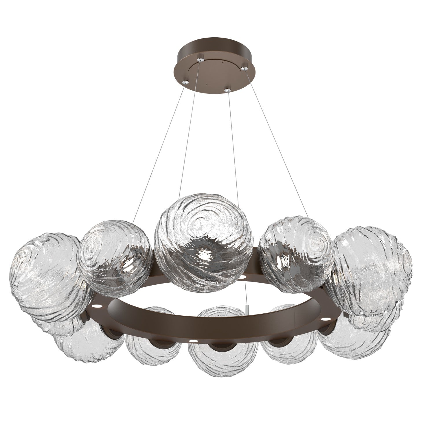 Hammerton Studio - CHB0092-39-FB-C-CA1-L3 - LED Pendant - Gaia - Flat Bronze