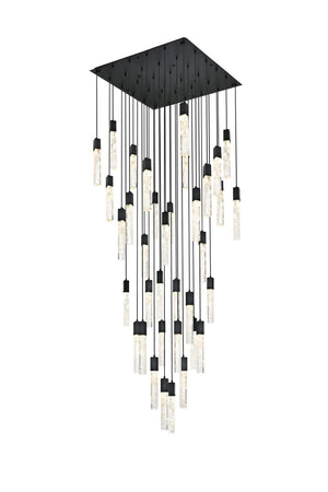 Elegant Lighting - 2088G42BK - 36 Light Chandelier - Aurora - Black And Clear